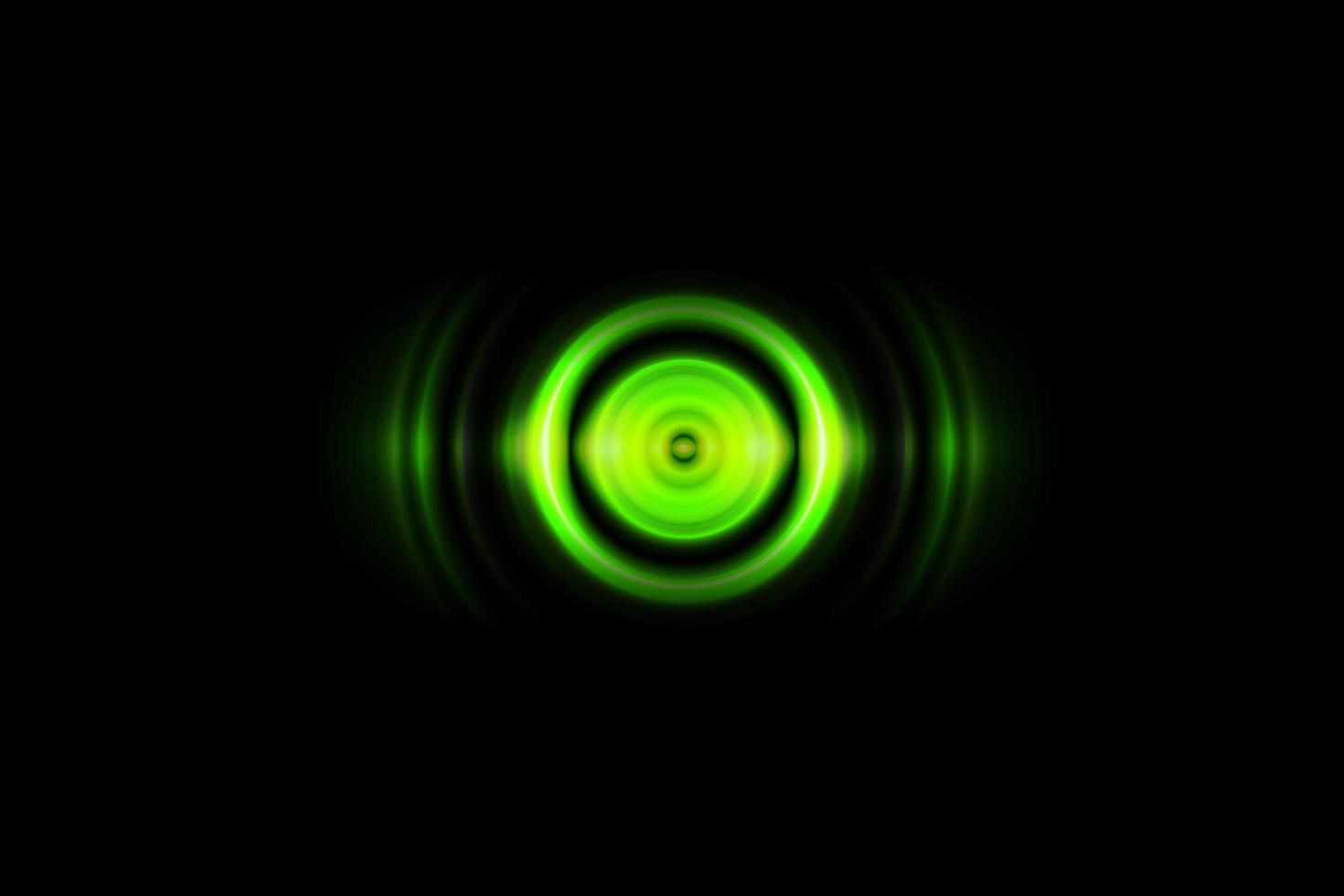 Abstract circle with sound waves oscillating, technology background photo