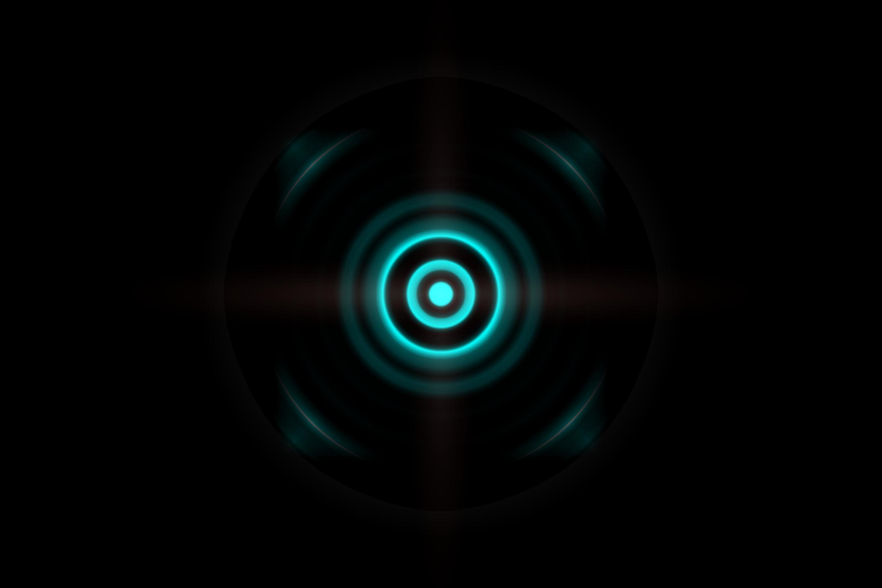 Abstract ring with sound waves oscillating background 6965948 Stock