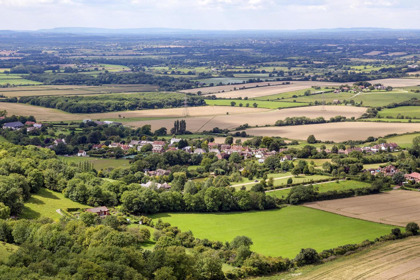 vista panorámica de sussex desde las llanuras del sur foto