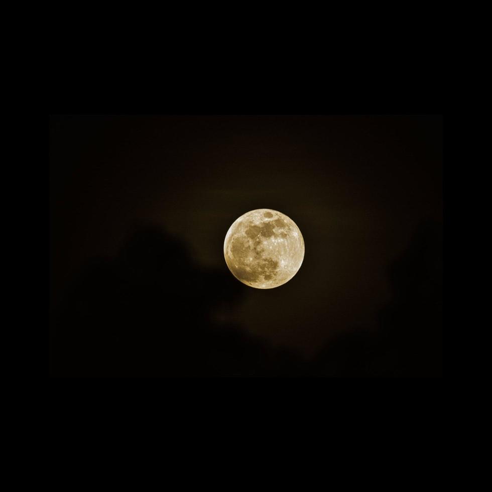 full moon, beautiful moon, smiling moon, at night, photo