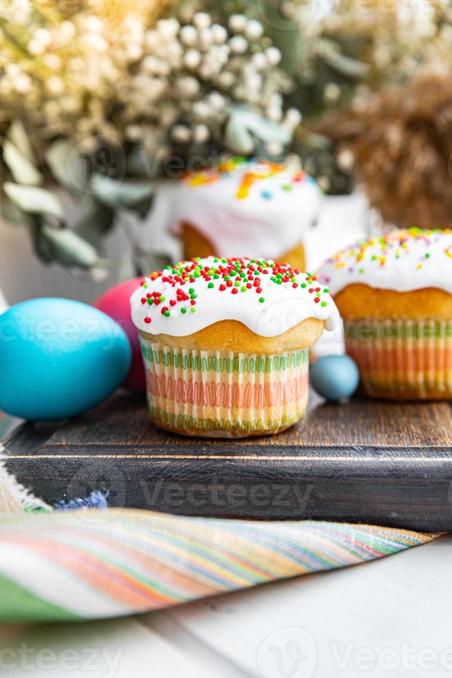 pascua pastel festividad levadura dulce pastelería postre festividad festividad cristianos ortodoxos trato de pascua comida saludable comida merienda espacio de la copia fondo de comida foto