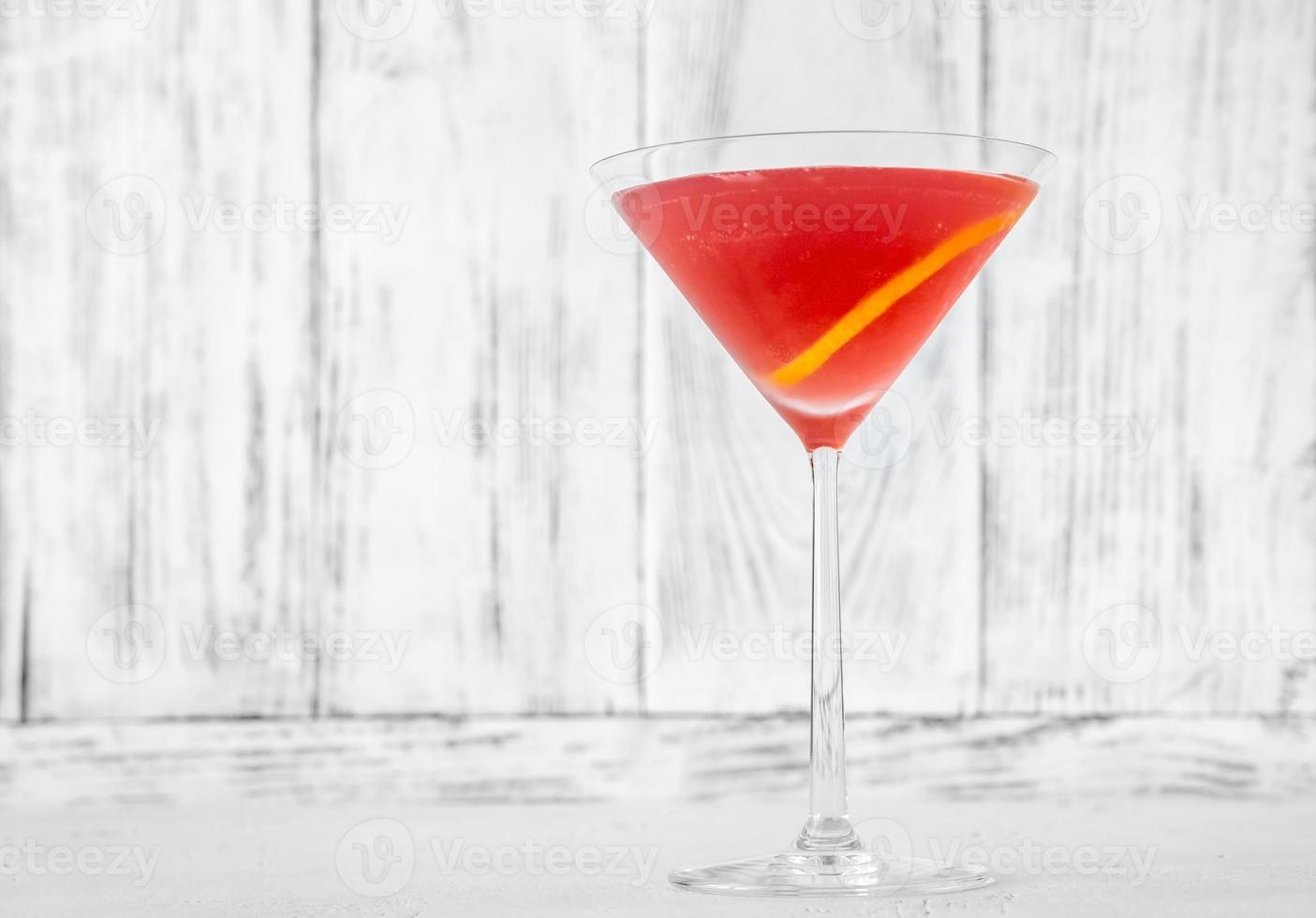 Glass of Cosmopolitan cocktail photo