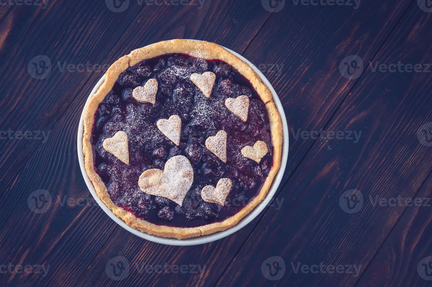 Cherry jam tart photo