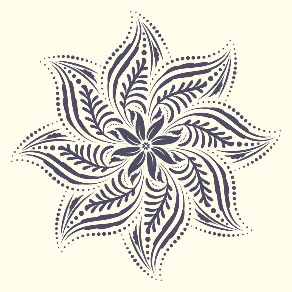 Mandala ornament motif vector