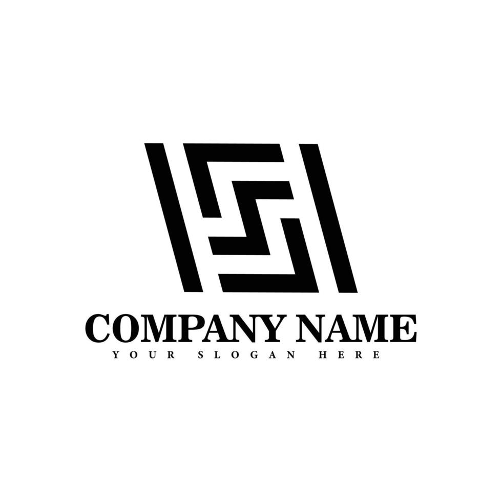 Simple and minimal ambigram logo design Premium Vector
