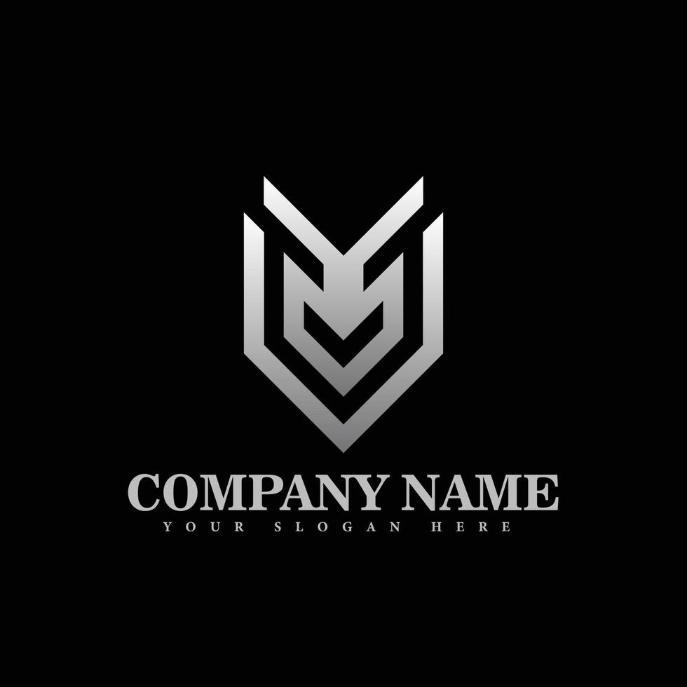 vector premium de ideas de diseño de logotipo de empresa moderna abstracta