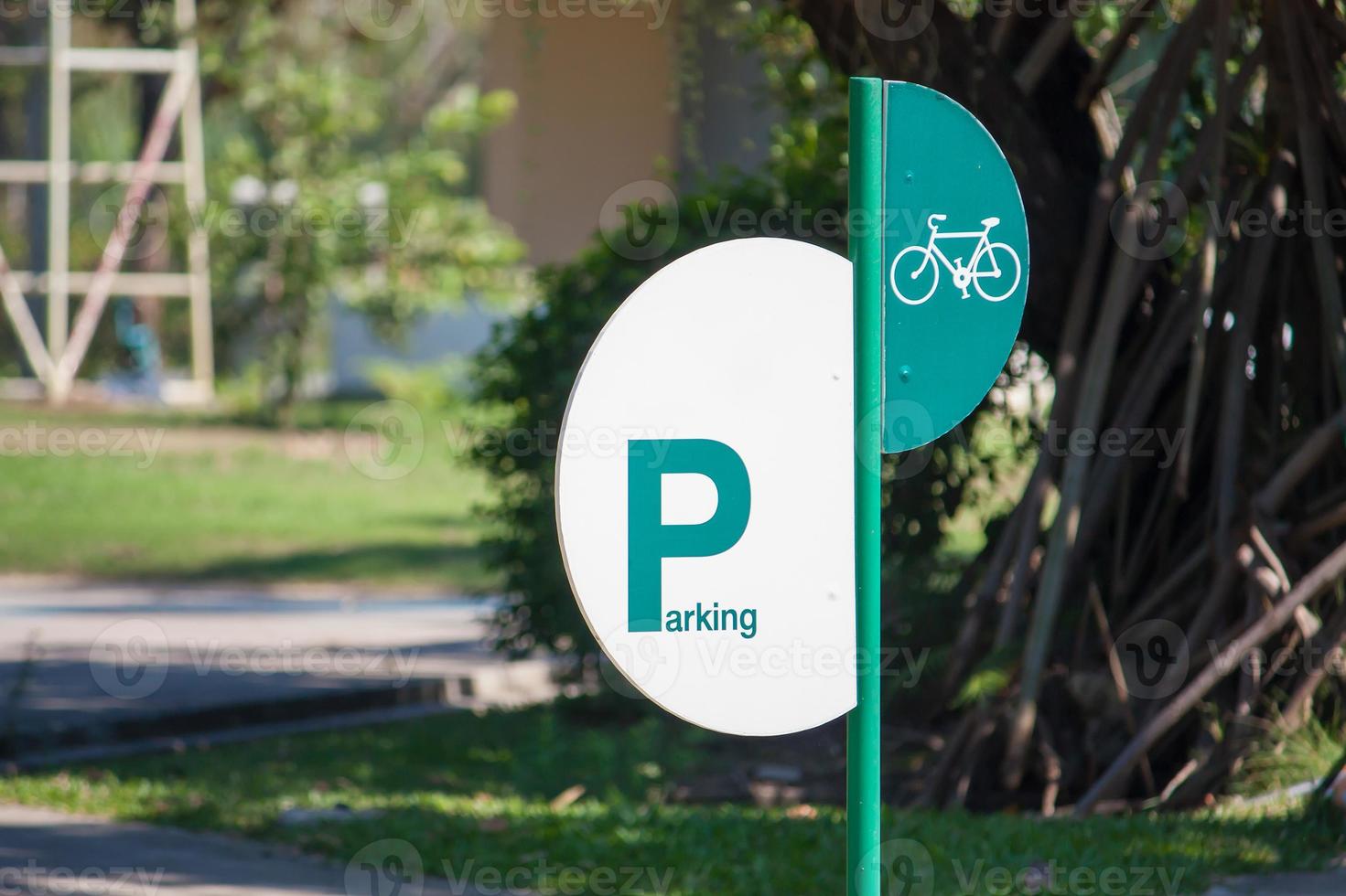 Road sign parking for bicycles photo