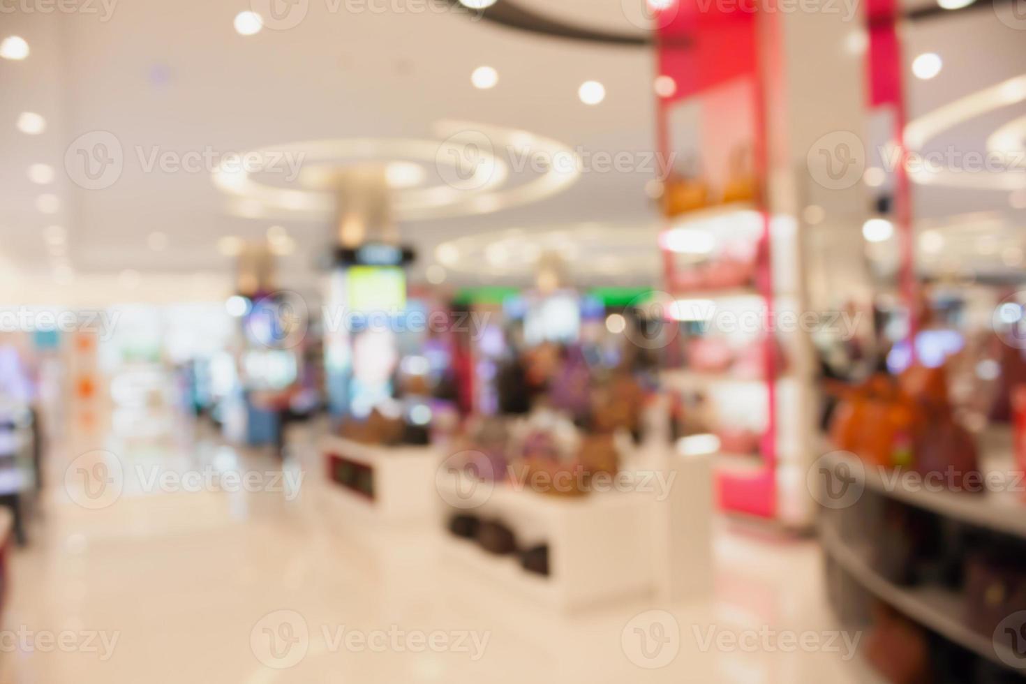 store blur background with bokeh photo