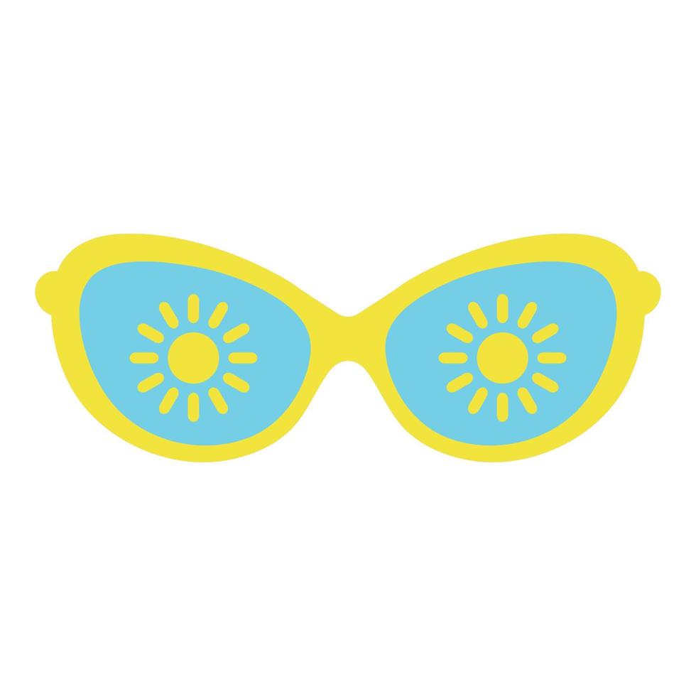 gafas de sol de mujer, accesorio de mujer. sol de la temporada de verano vector