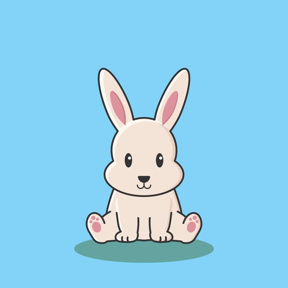 rabbit bunny cartoon egg easter cute background vector poster animal sale pet icon character drawing