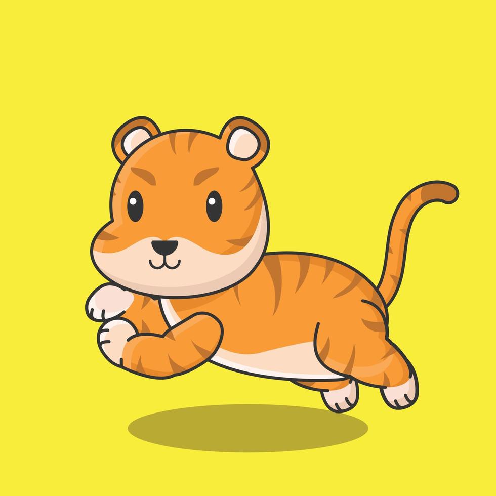 japanese fox lion tiger zodiac layout cartoon chinese character cute panther cheetah leopard jaguar vector