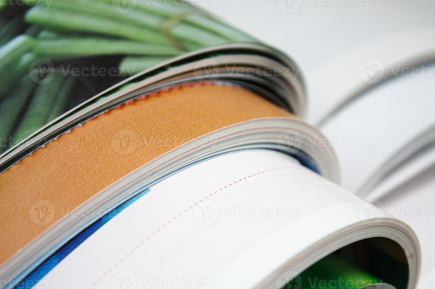 Stack of magazines photo