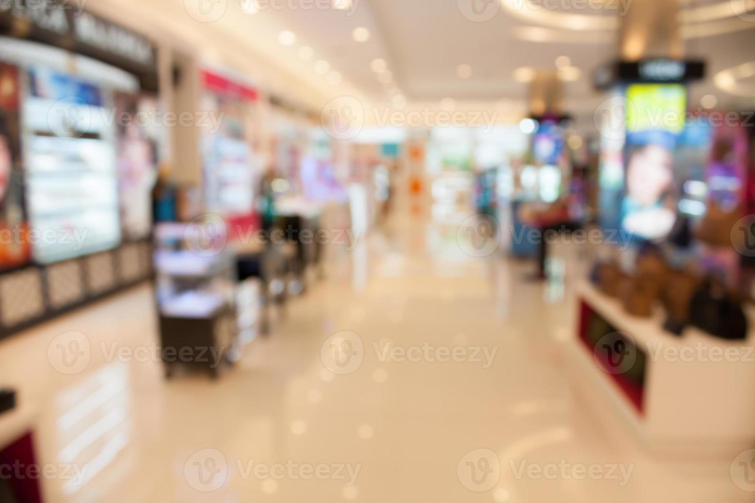 store blur background with bokeh photo