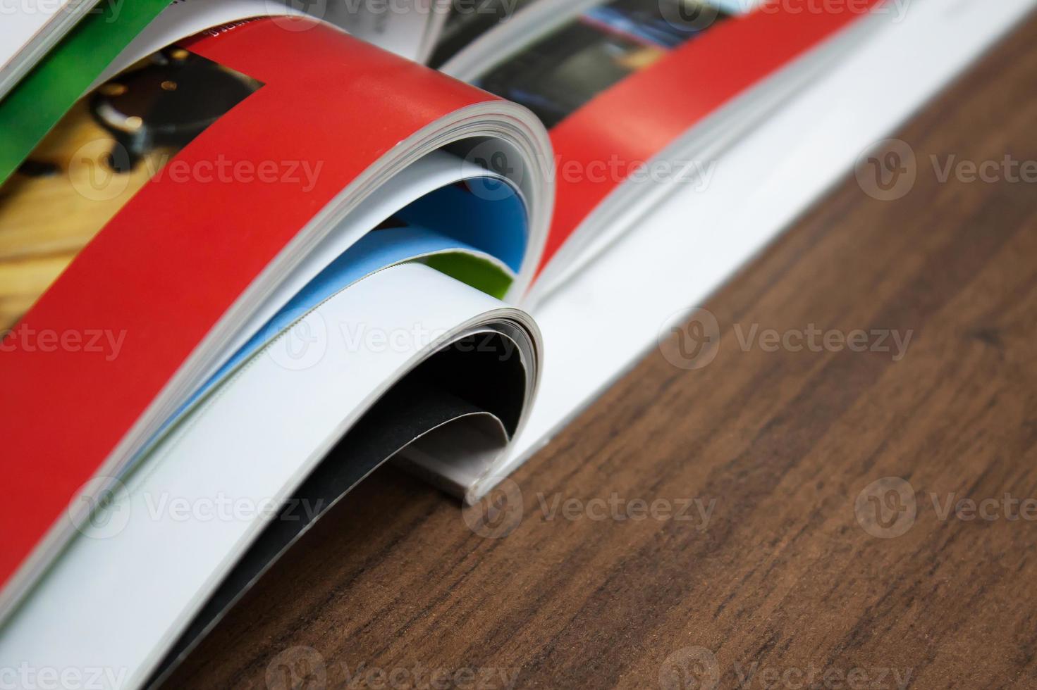 Stack of magazines photo