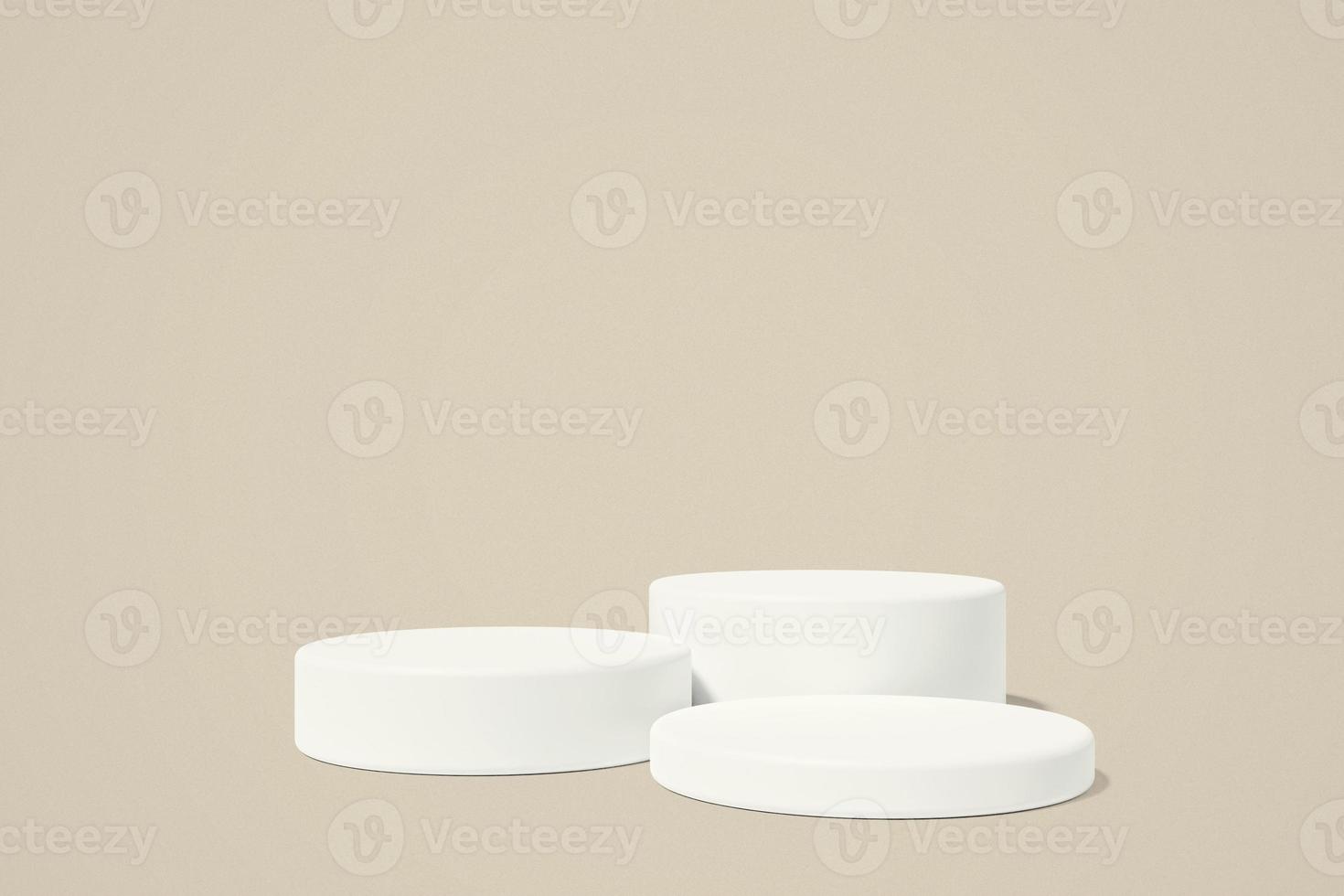 Minimalist modern podium background for branding and product presentation. 3d rendering. photo