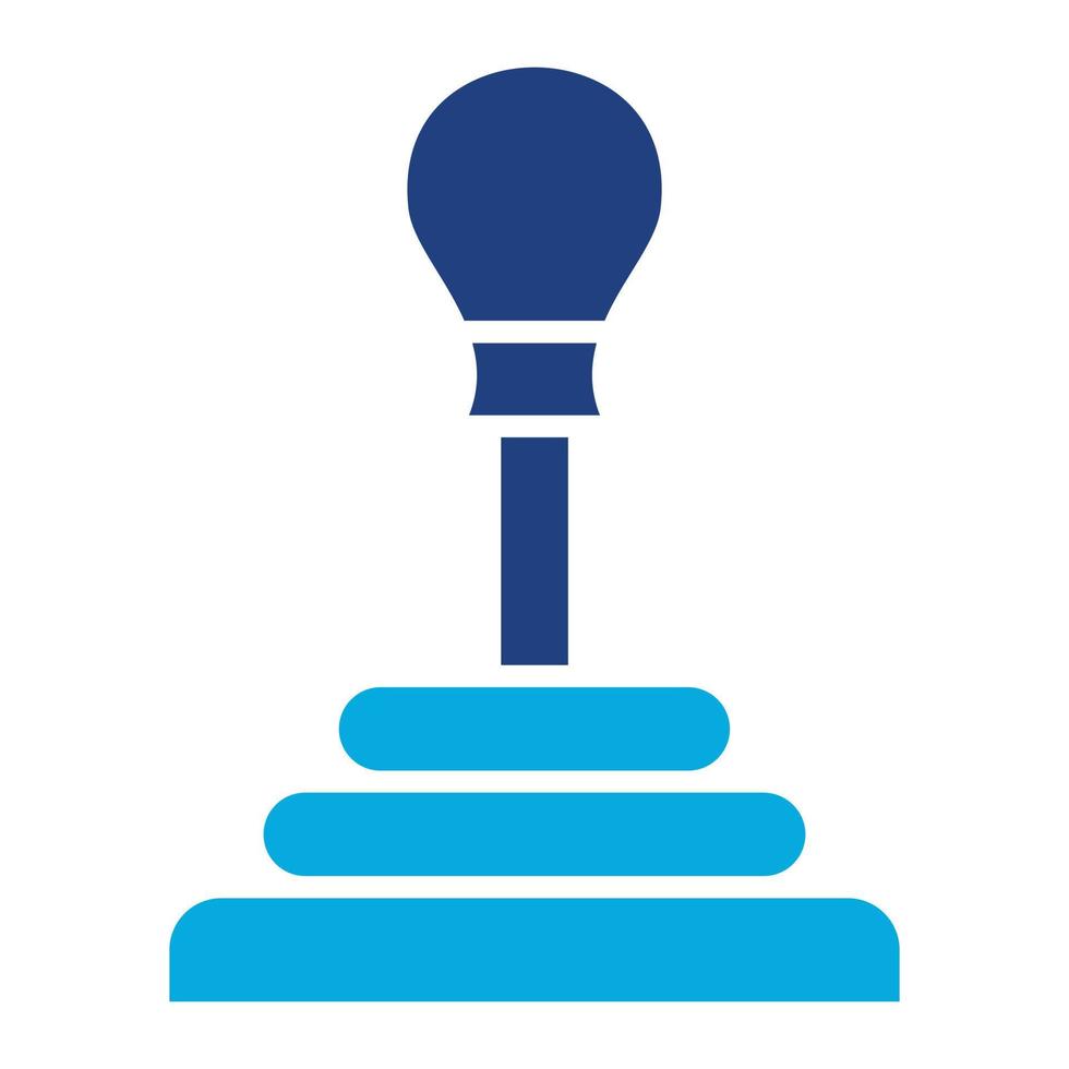 Gearshift Glyph Two Color Icon vector
