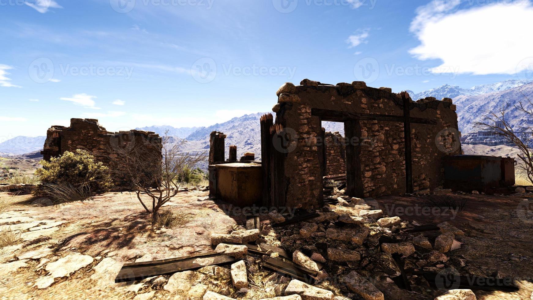 hot desert at aerial of a vast landscape on the surface of the earth 3D rendering photo