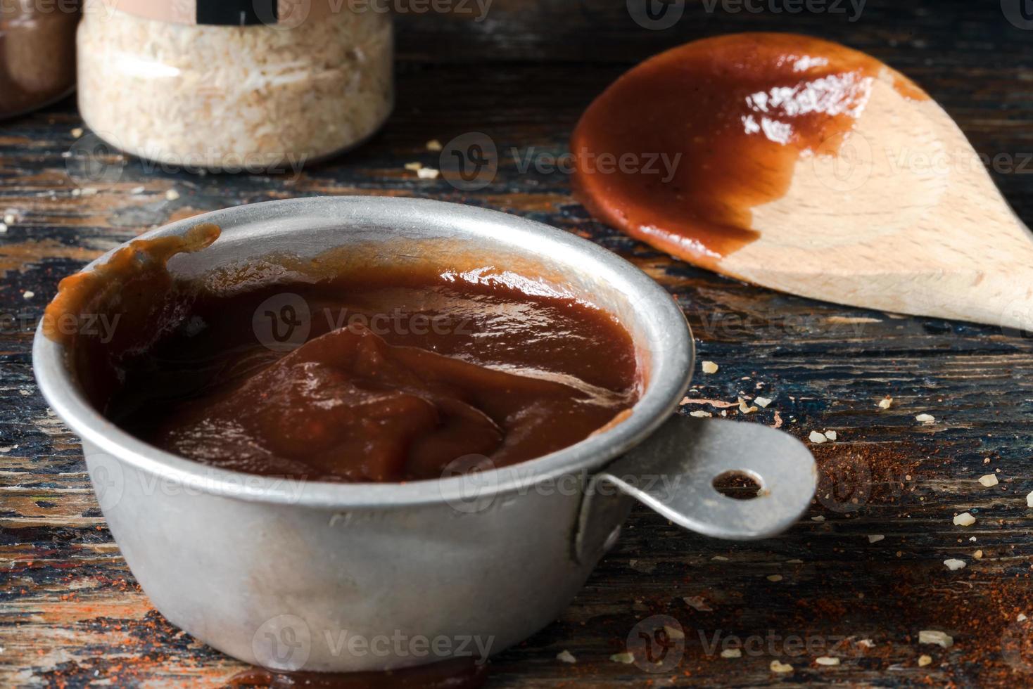 BBQ Sauce in a Measuring Cup photo