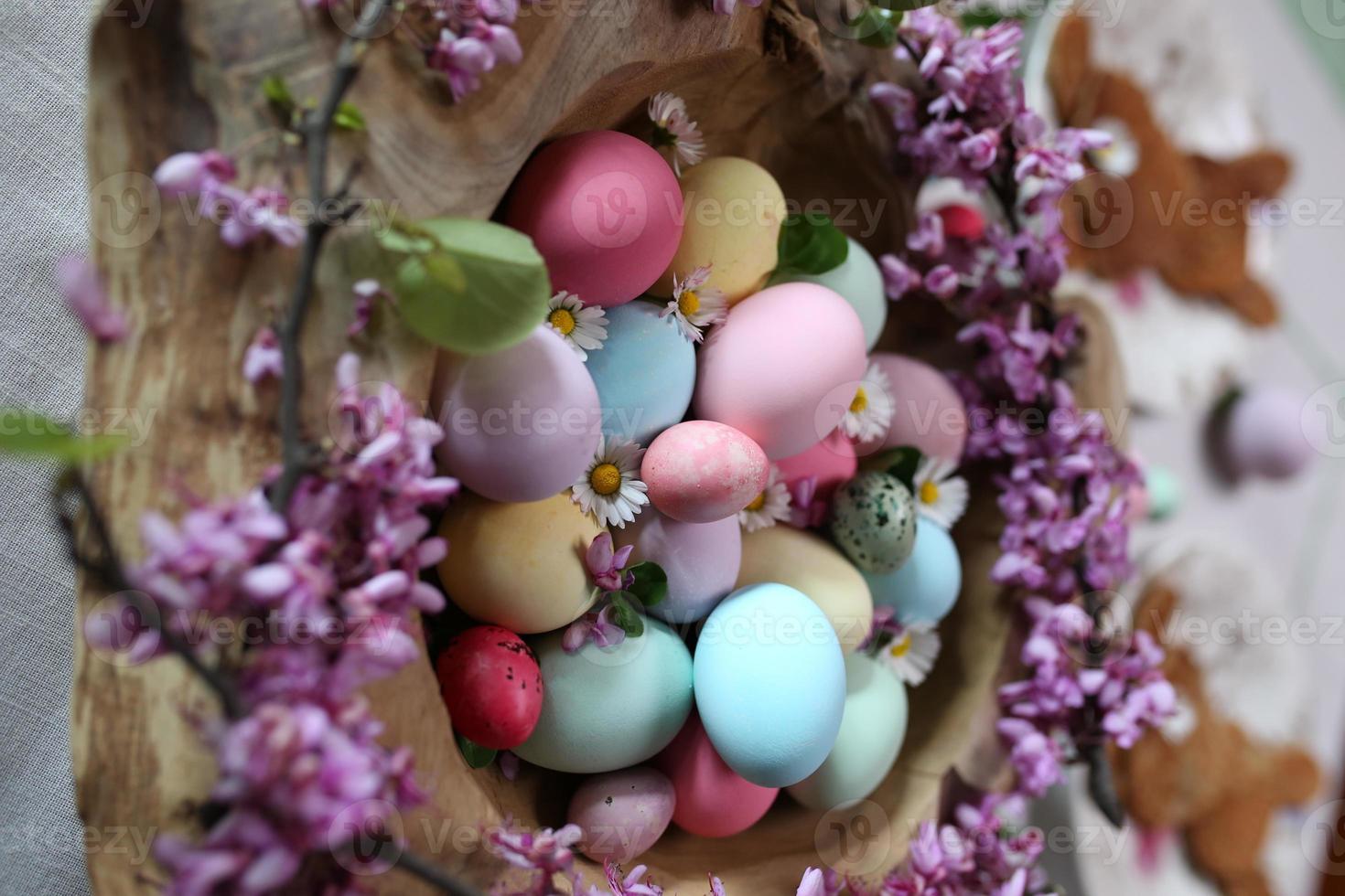 pastel de huevos de pascua foto