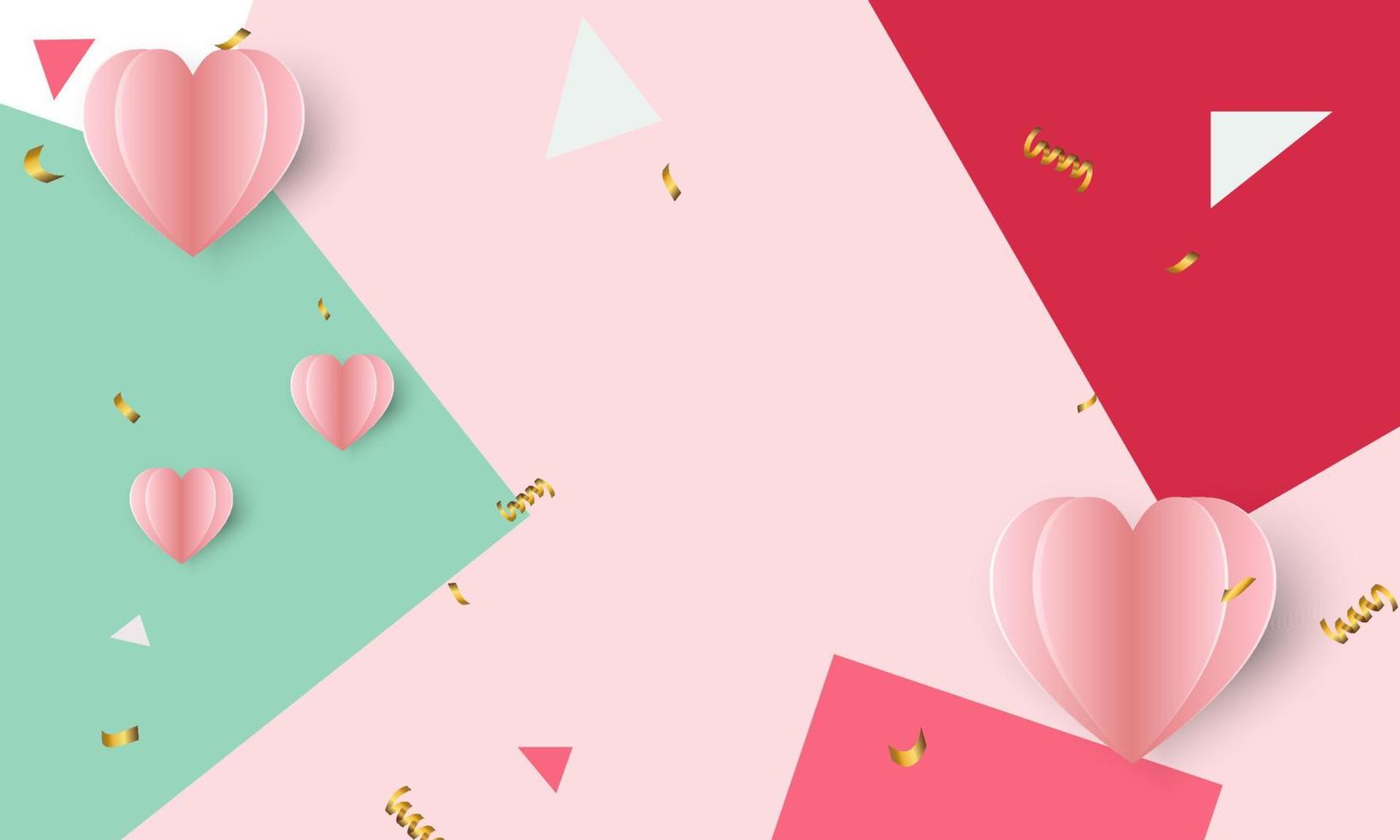 Valentine's day concept background. vector