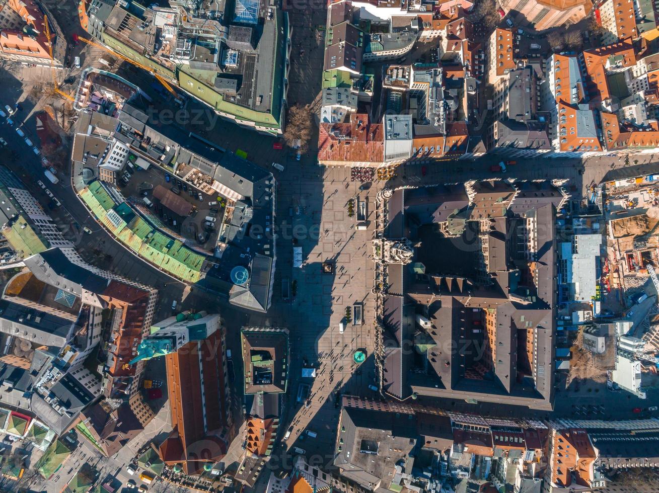 Munich aerial panoramic architecture, Bavaria, Germany. photo