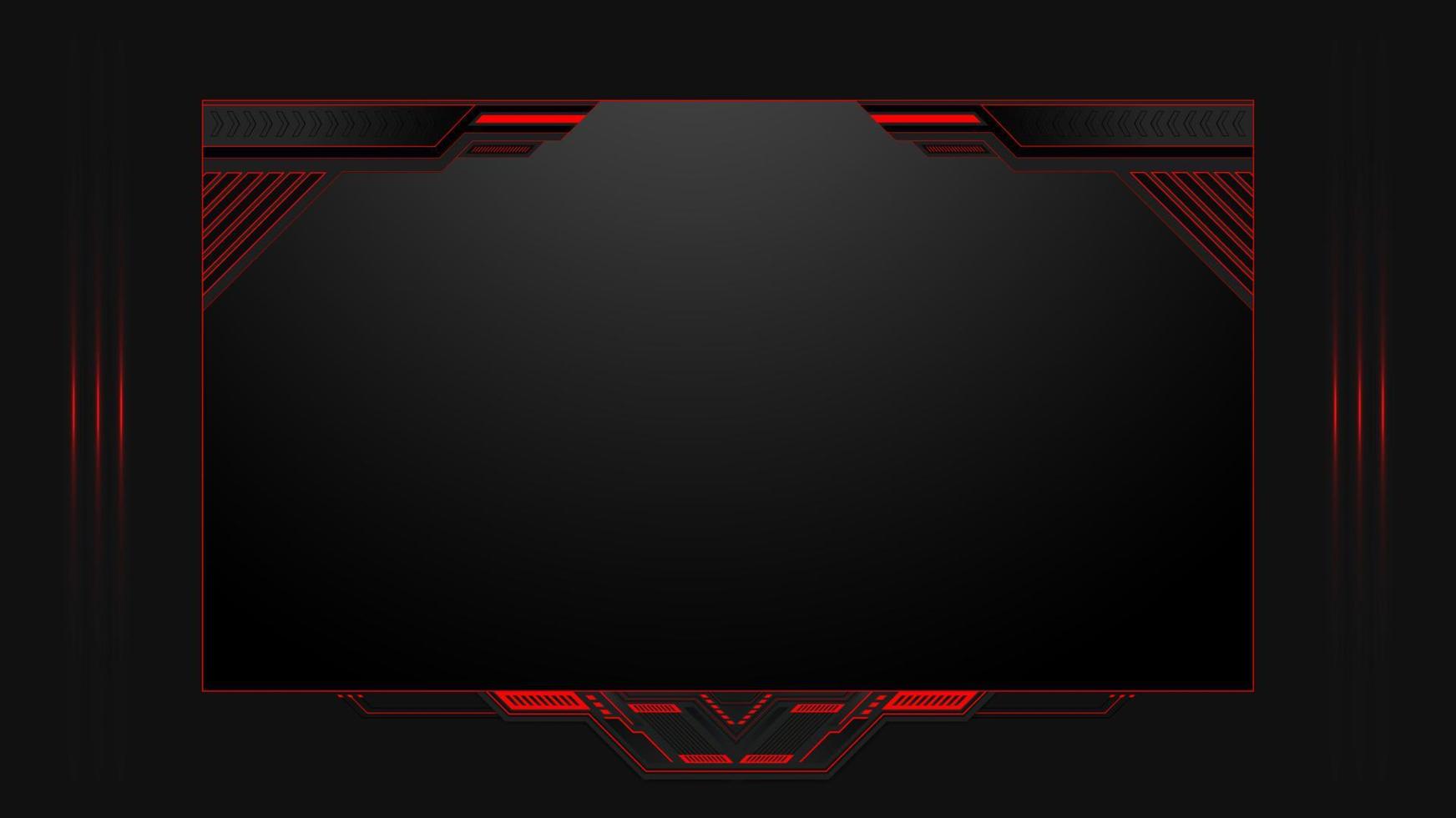 futuristic gaming background in Livestream Vector