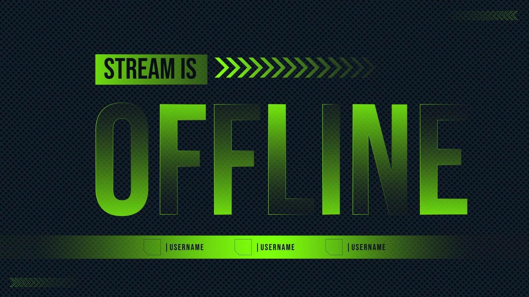 gaming background template for streamer vector