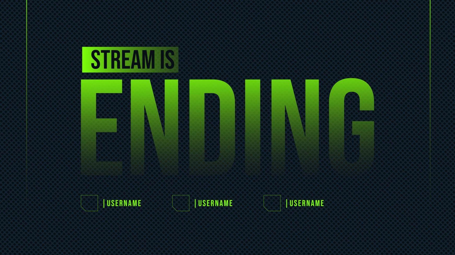 gaming background template for streamer vector