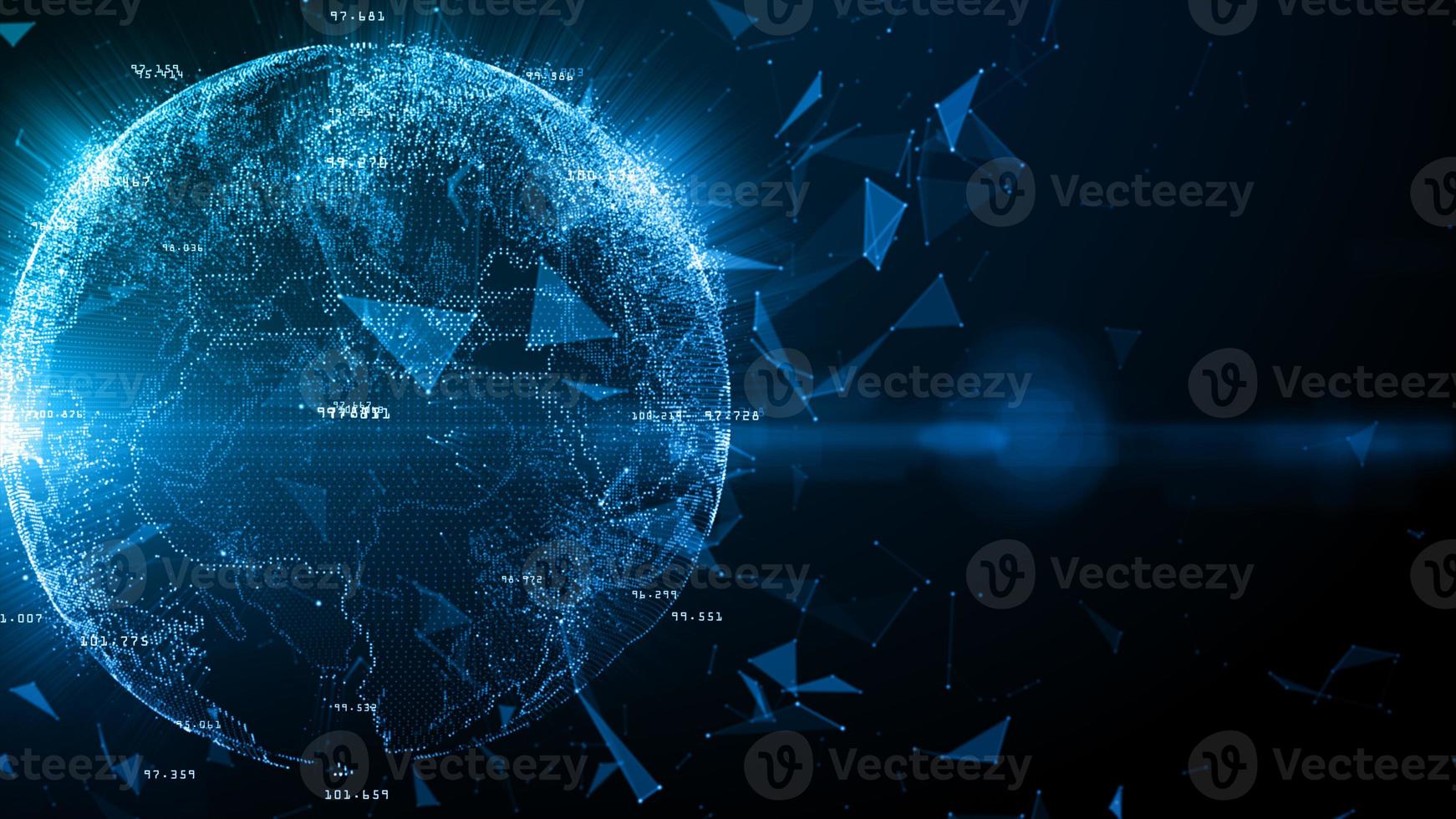 conexión de datos de red de tecnología, concepto de red digital y seguridad cibernética, fondo de conexión de alta velocidad de red global 5g foto