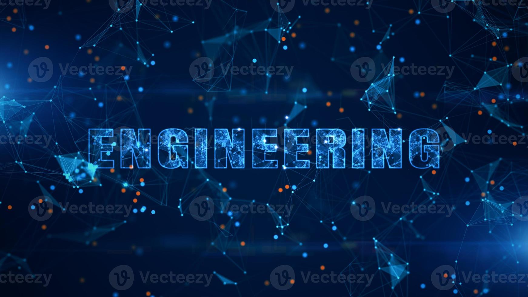 Engineering Text, Technology digital data connection, Futuristic abstract background. photo