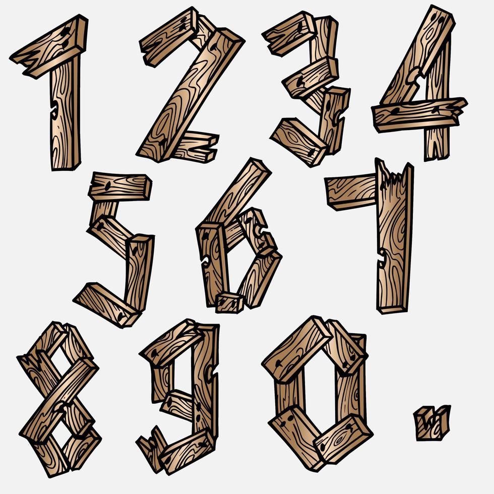 wood tree texture letters alphabets font initials abc english creative decorative capitals vector illustration wildlife woods