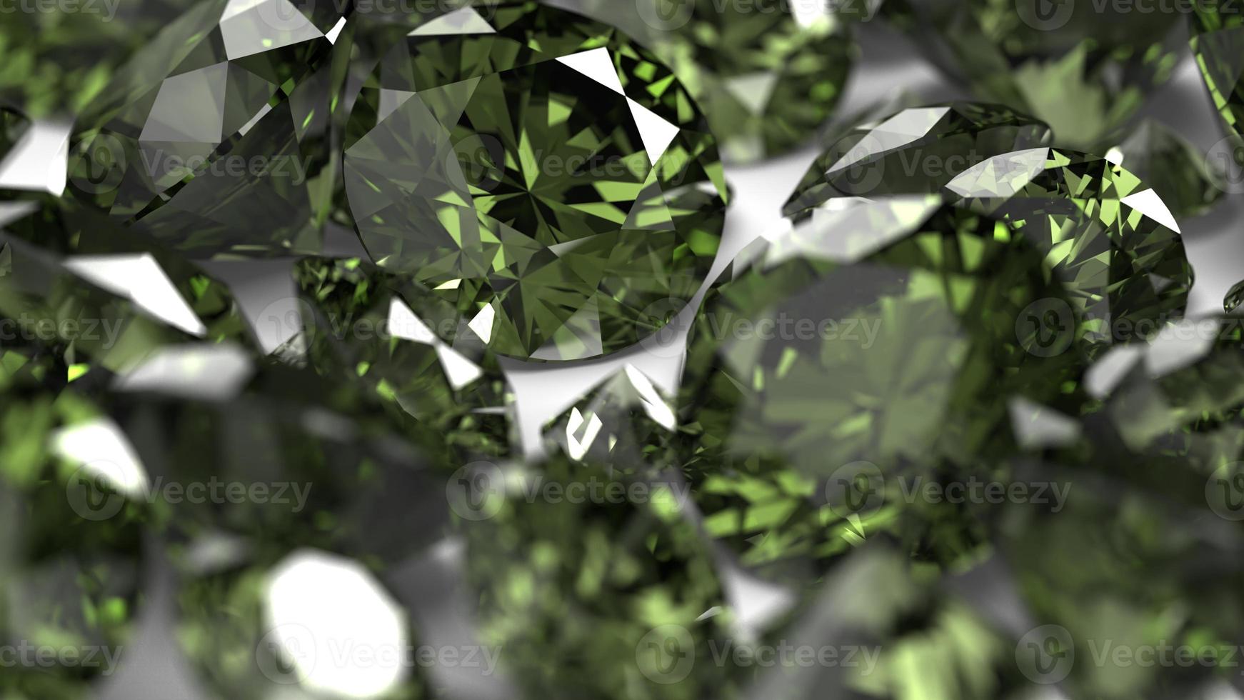 group of gems 3d rendered in actinolite photo