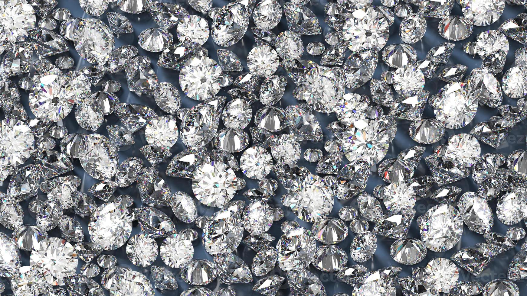 group of gems 3d rendered in diamond photo
