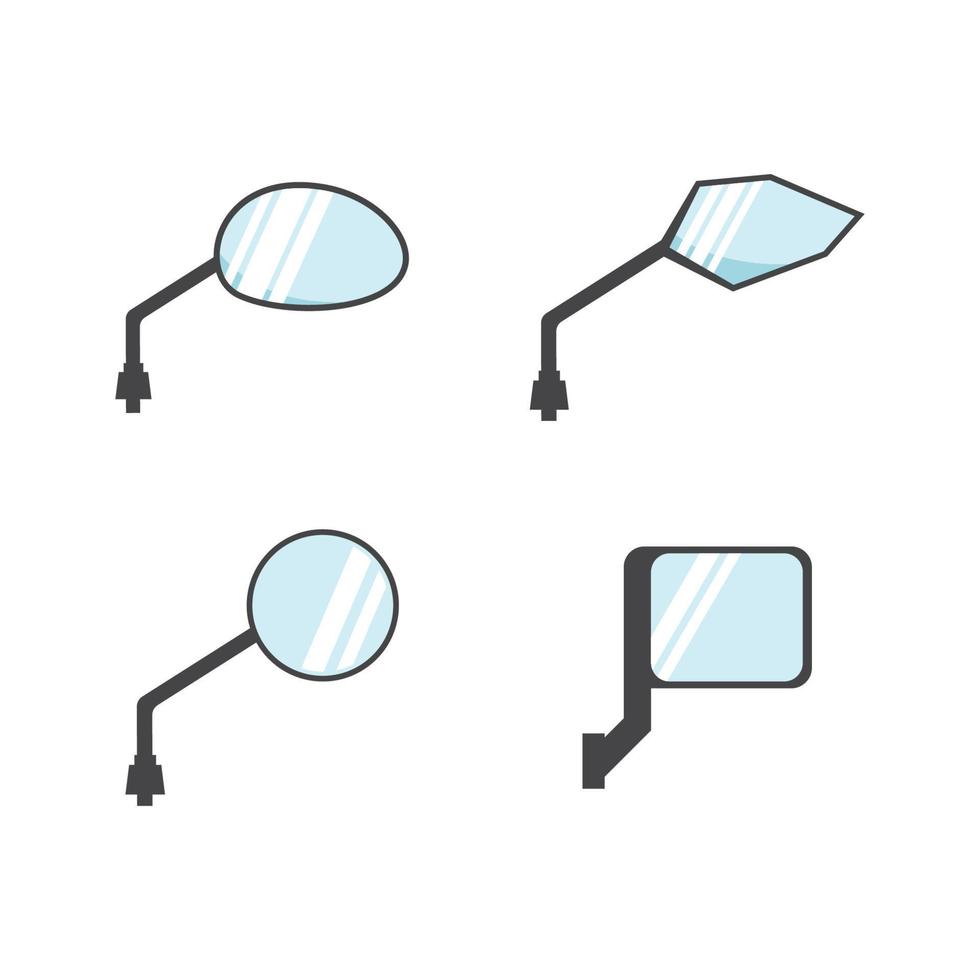 Rear view mirror vector