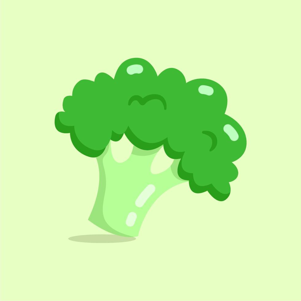 Illustration vector graphic of broccoli.