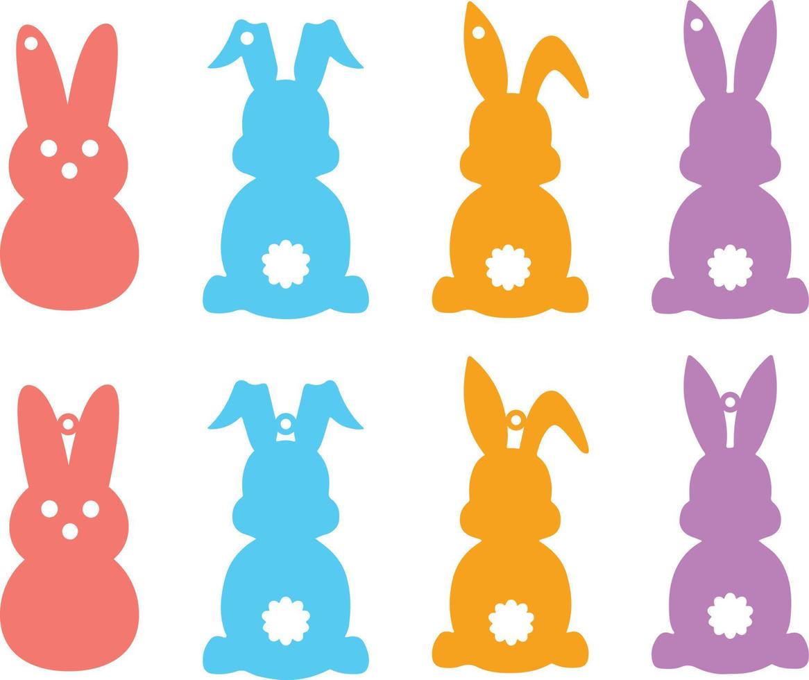 Easter Bunny Earrings vector