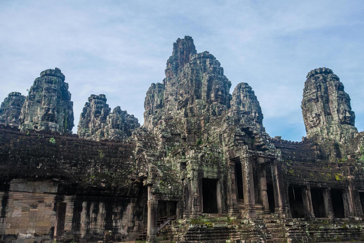 The Bayon temple one of the world heritage site in Siem Reap, Cambodia. photo