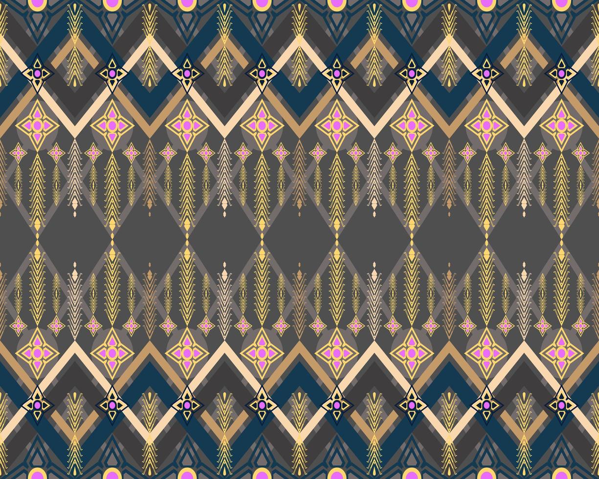 Native-style Geometric Pattern Designs are used to Destroy Fabrics, Backgrounds, and Accessories. photo