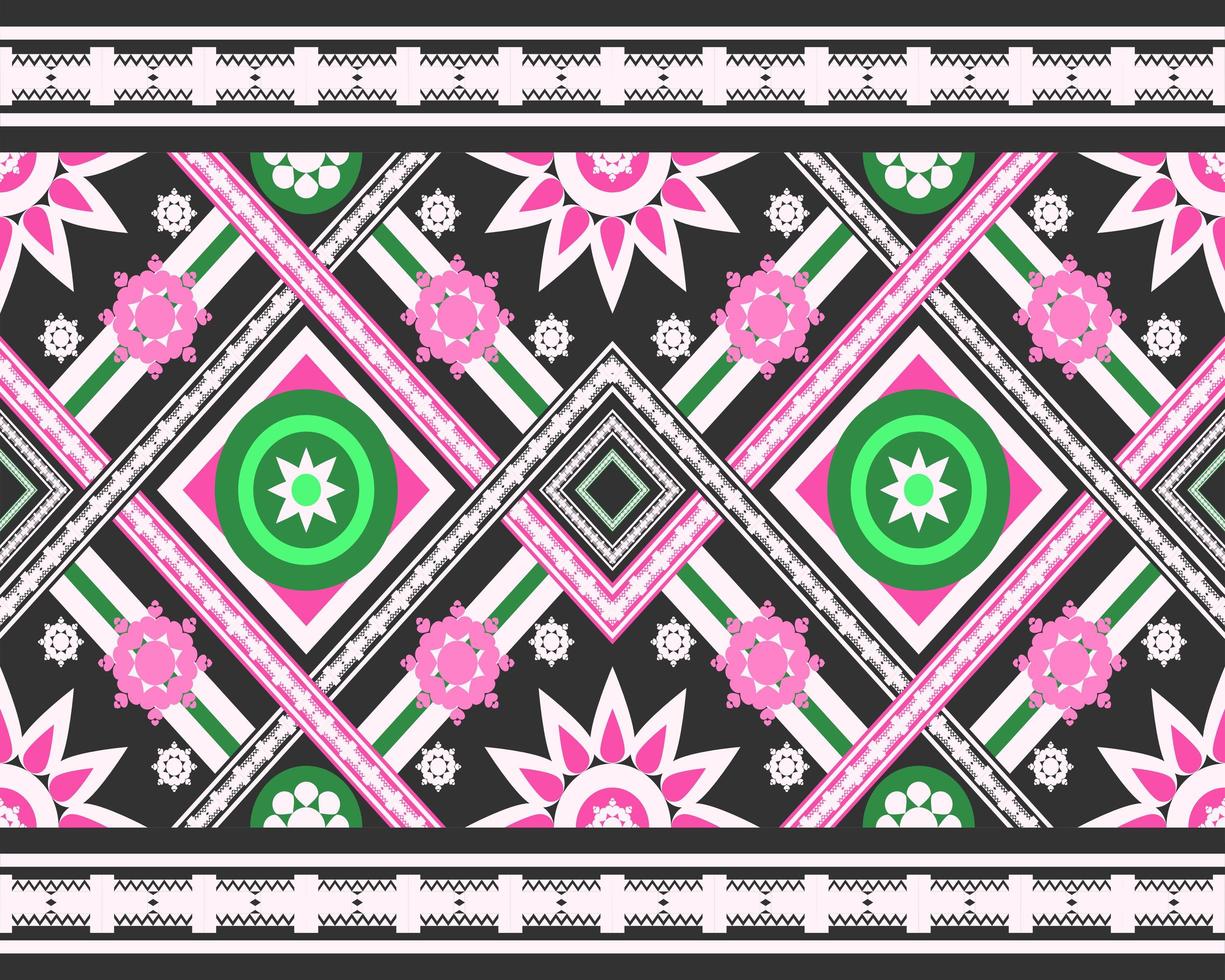 The Design is Based on Retro Asian-Style Geometric Shapes, Destroying Fabrics and Backgrounds. photo