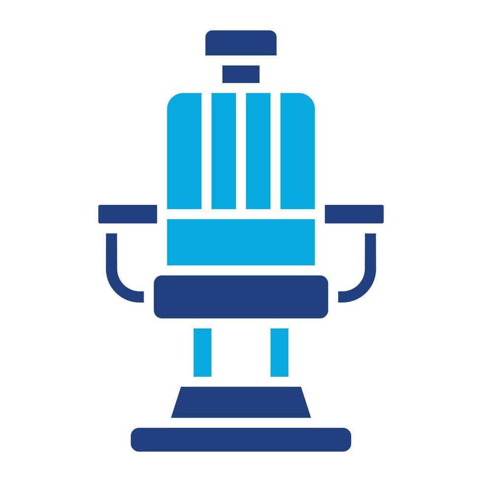 Barber Chair Glyph Icon vector