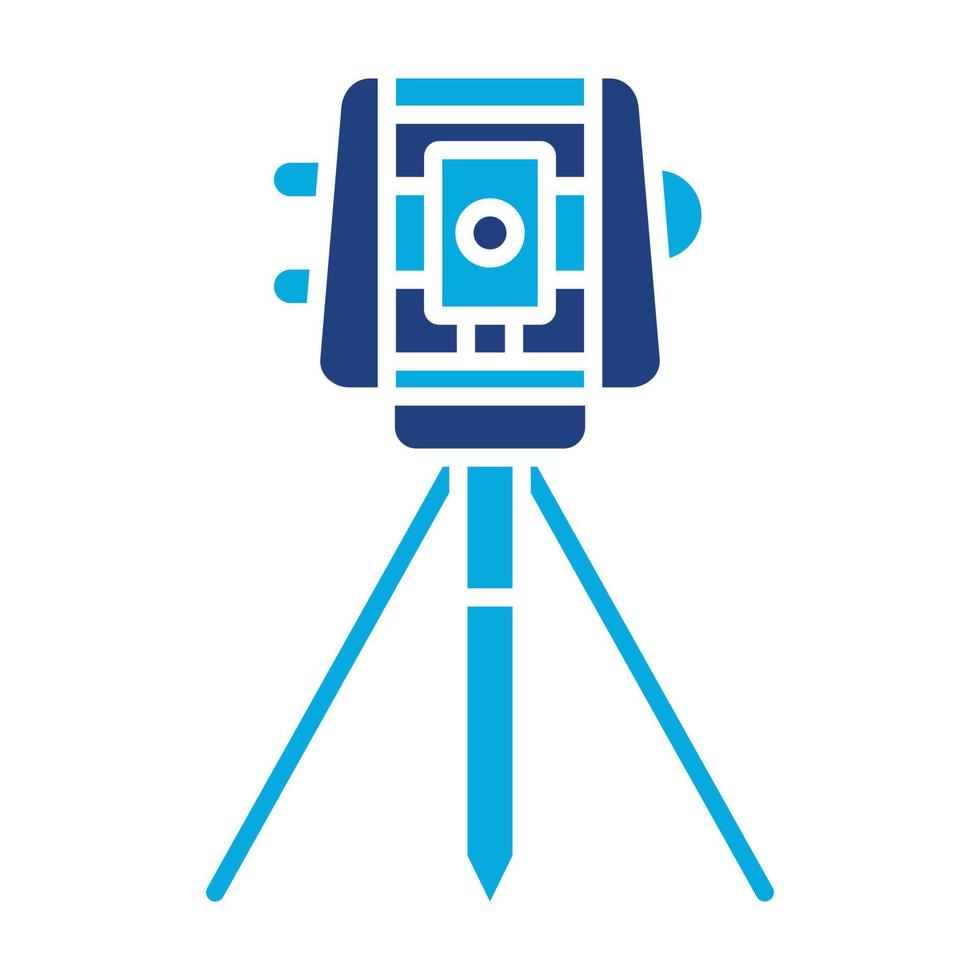 Laser Level Glyph Icon vector