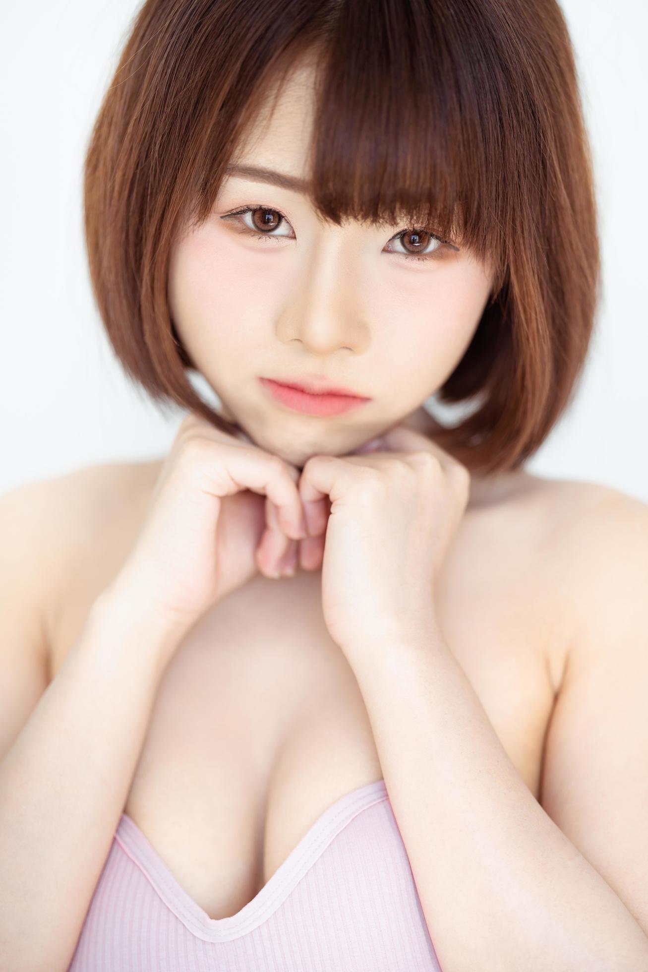 Headshot portrait of young asian woman