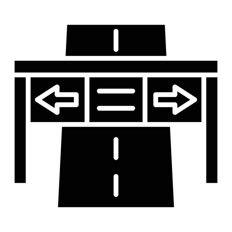 Highway Glyph Icon vector