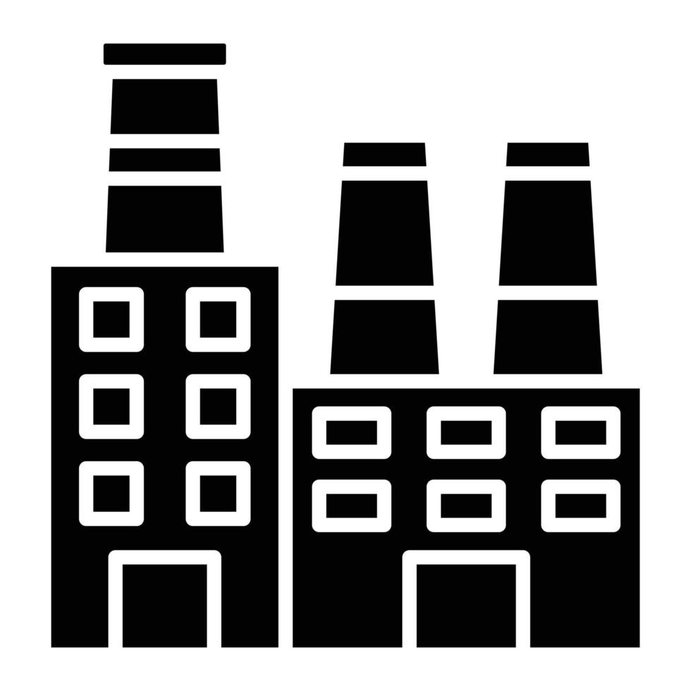 Industry Glyph Icon vector