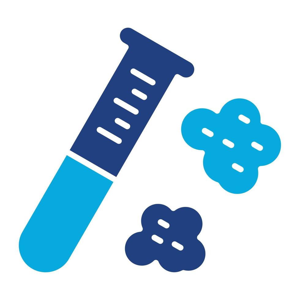 Chemical Reaction Glyph Two Color Icon vector