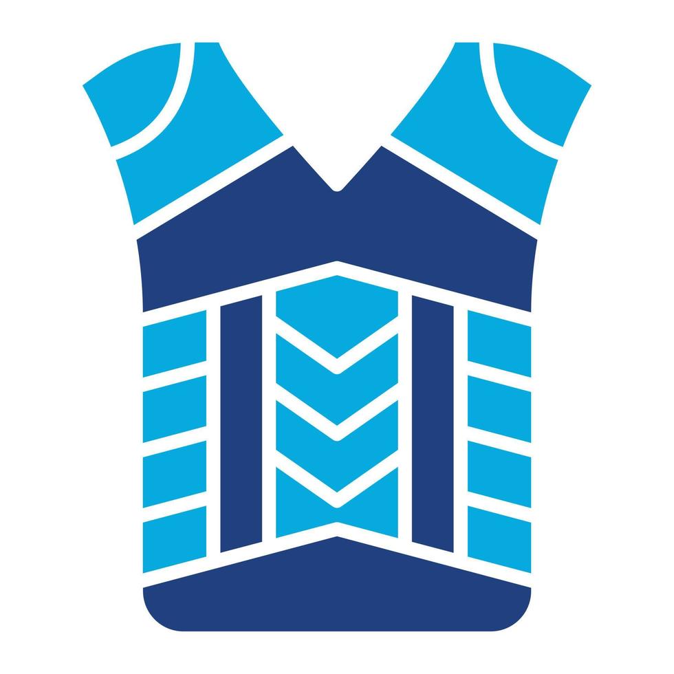 Armor Glyph Two Color Icon vector