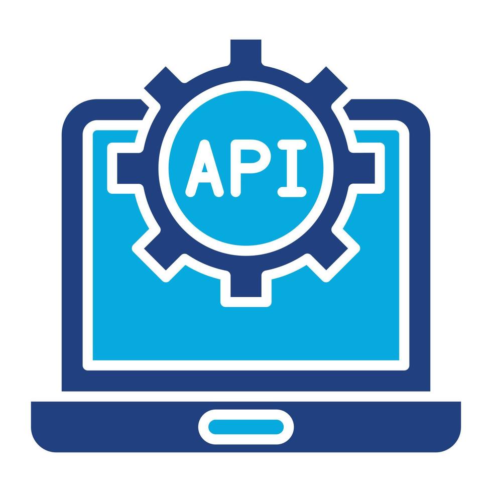 API Glyph Twob Color Icon vector