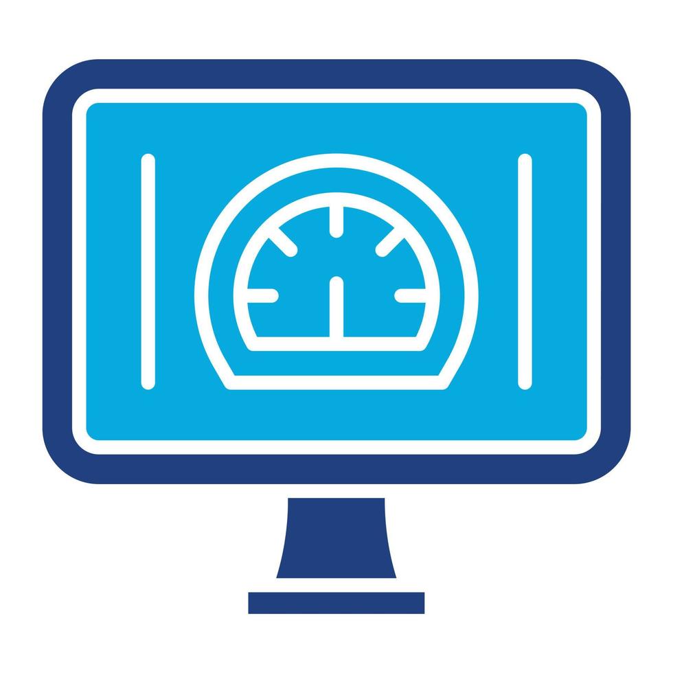 Efficiency Glyph Twob Color Icon vector