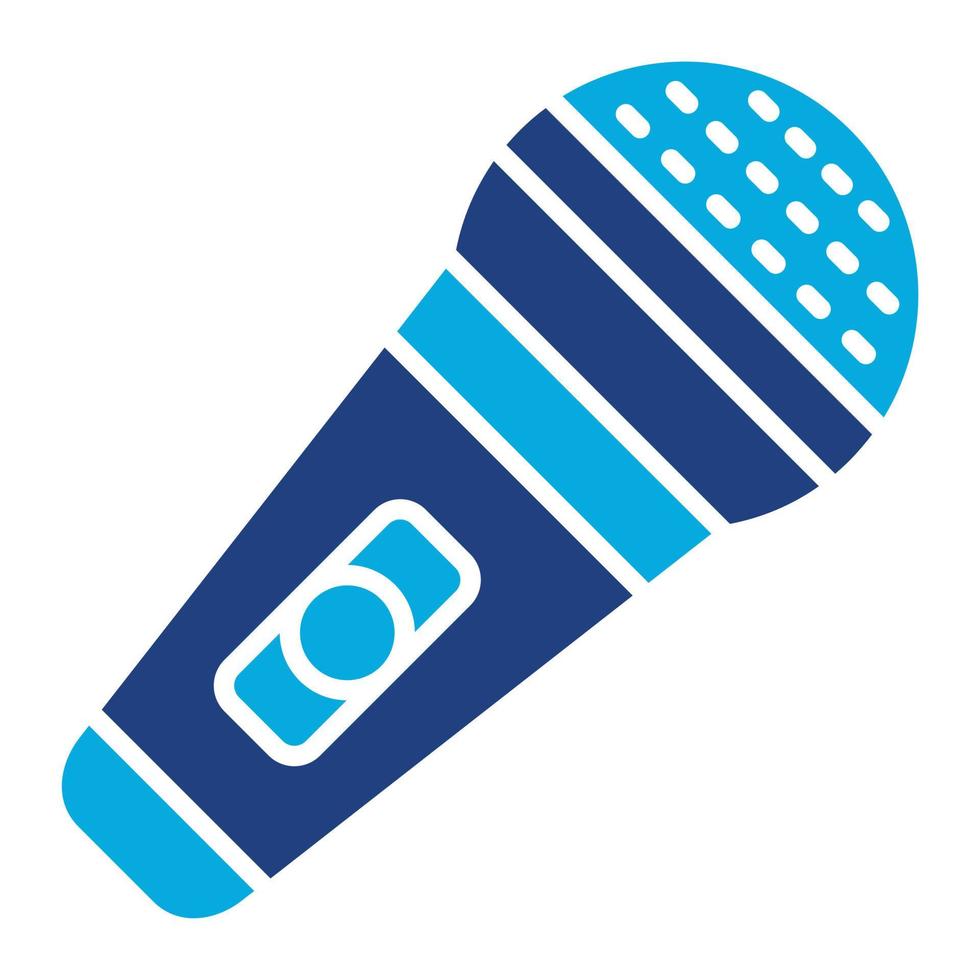 Microphone Glyph Twob Color Icon vector