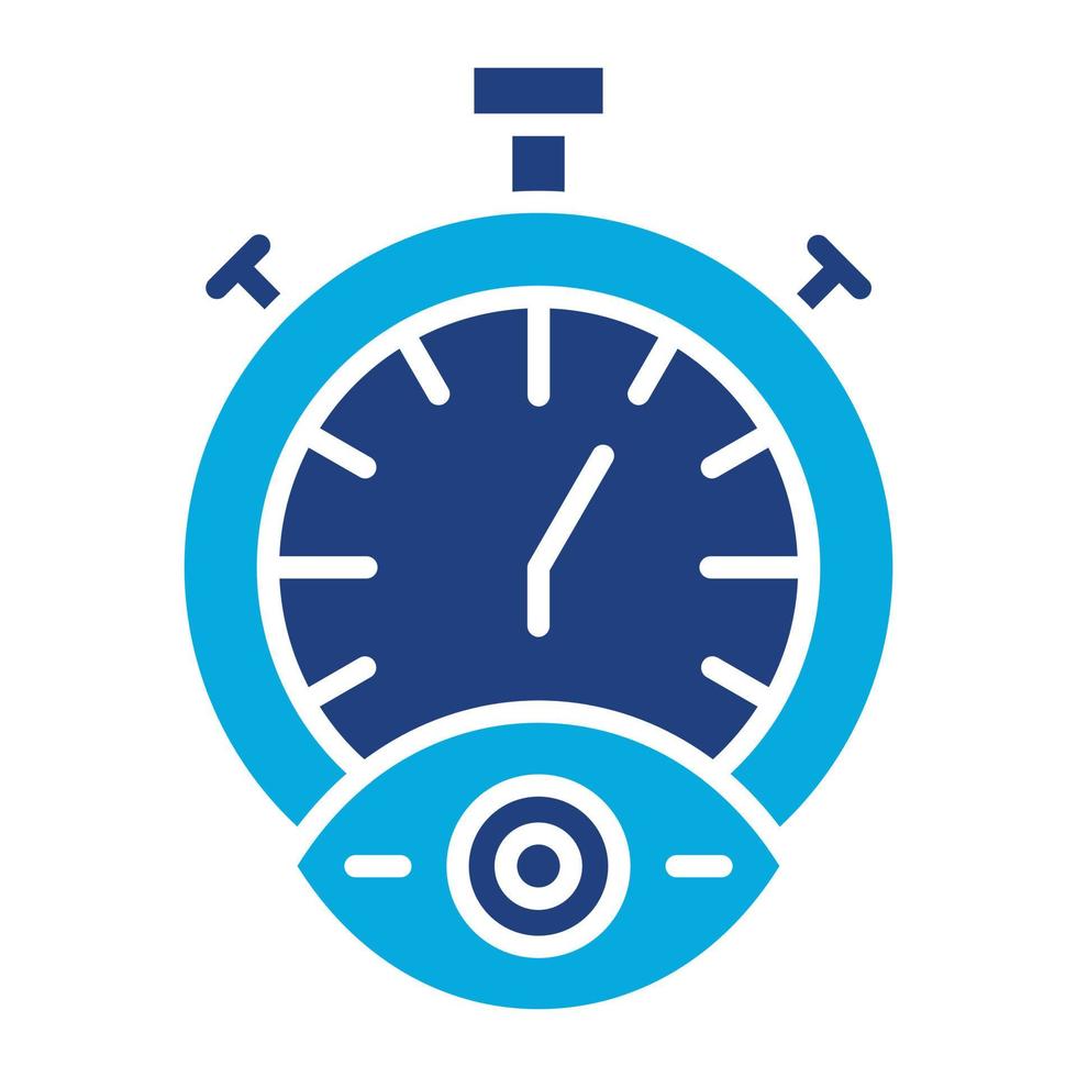 Time Tracking Glyph Twob Color Icon vector
